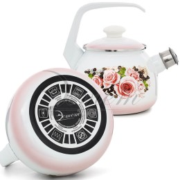 ЭСТЕТ Чайник 2,5 л Розы и кофе ЭТ-71605