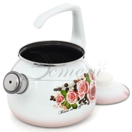 ЭСТЕТ Чайник 2,5 л Розы и кофе ЭТ-71605
