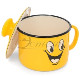 ЭСТЕТ Кружка 1,0 л Улыбка с крышкой ЭТ-72923