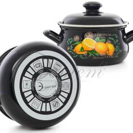 ЭСТЕТ Кастрюля 2,0 л Цитрус ЭТ-72860 грушевидная