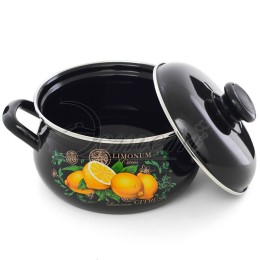 ЭСТЕТ Кастрюля 2,0 л Цитрус ЭТ-72860 грушевидная