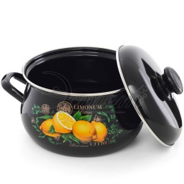 ЭСТЕТ Кастрюля 3,0 л Цитрус ЭТ-72861 грушевидная