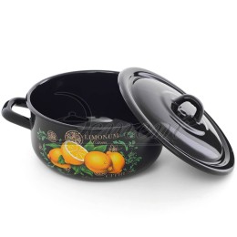 ЭСТЕТ Кастрюля 1,45 л Цитрус ЭТ-72901 цилиндрический