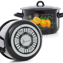 ЭСТЕТ Кастрюля 2,9 л Цитрус ЭТ-72902 цилиндрический