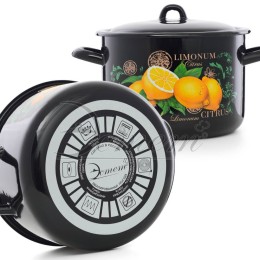 ЭСТЕТ Кастрюля 4,3 л Цитрус ЭТ-72903 цилиндрический