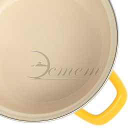 ЭСТЕТ Кастрюля 2,0 л ЭТ-72980 цилиндрическая ярко-желтая