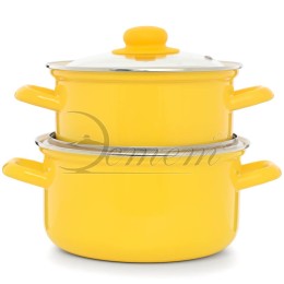 ЭСТЕТ Набор посуды 4 пр ярко-желтый 2,0л 3,0 л ЭТ-72987