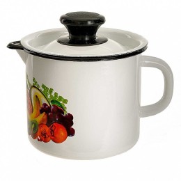 КМК Кружка с носиком с крышкой 1 л 40204-072/4-У9 Эквадор белая