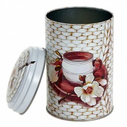 DELTA Банка жестяная 1.1 л. Чайное наслаждение Ц99h145v110-01855