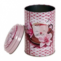 DELTA Банка жестяная 1.1 л. Чайное наслаждение Ц99h145v110-01855