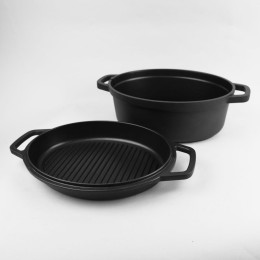 MAESTRO Кастрюля + сковорода гриль MR-4132