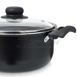 ЭСТЕТ Кастрюля со стеклянной крышкой 2,0 л, 18 см. ЭТ-70453