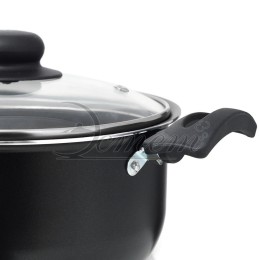 ЭСТЕТ Кастрюля со стеклянной крышкой 4,5 л, 24 см. ЭТ-70455