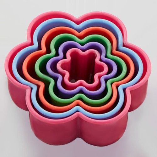Набор пластиковых форм для печенья 6 размеров Цветочек Webber BE-4414-6