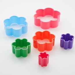 WEBBER Набор пластиковых форм для печенья 6 размеров Цветочек BE-4414/6