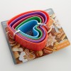 Набор пластиковых форм для печенья 5 размеров Сердечки Webber BE-4416-5