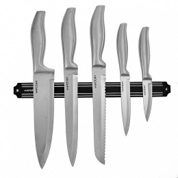 WEBBER Набор кухонных ножей c магнитным держателем 6 предметов BE-2260