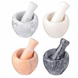 DELTA Ступка с пестиком мрамор 10×7,5 см 88433 микс