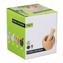 DELTA Ступка с пестиком мрамор 10×7,5 см 88433 микс