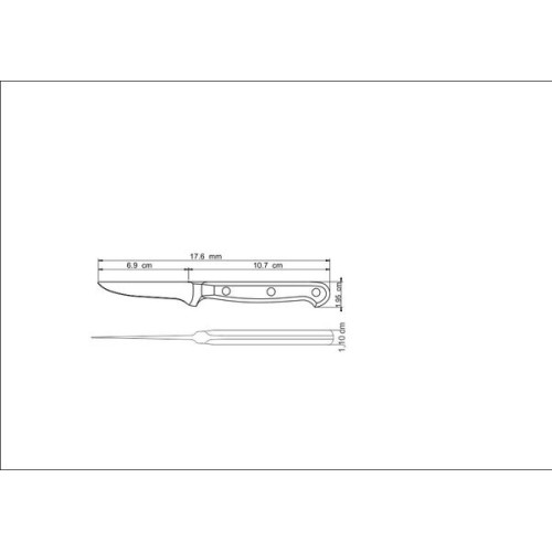 Нож для чистки овощей 76 мм. Century TRAMONTINA 24002/103
