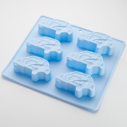 WEBBER Форма 22х20х2.8см Машинки BE-4473S микс