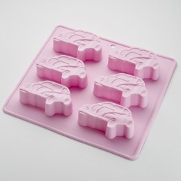 WEBBER Форма 22х20х2.8см Машинки BE-4473S микс