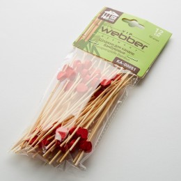 WEBBER Декоративные шпажки для канапе бамбуковые 50 штук 12 см KA-00051