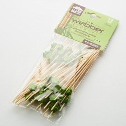 WEBBER Декоративные шпажки для канапе бамбуковые 50 штук 12 см KA-00053