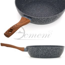 ЭСТЕТ Сотейник мрамор 28 см Морион ЭТ-70417