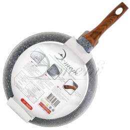 ЭСТЕТ Сотейник мрамор 28 см Морион ЭТ-70417