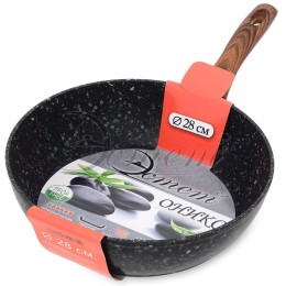 ЭСТЕТ Сотейник мрамор 28 см ОНИКС ЭТ-70422 гранит