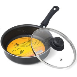 ЭСТЕТ Сотейник со стеклянной крышкой 20 см ЭТ-70458 