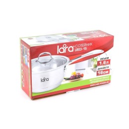 LARA Сотейник 1,6 л. HARMONY LR03-15