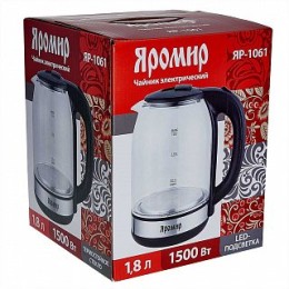 ЯРОМИР Электрический чайник ЯР-1061 черный