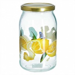 DELTA Банка для хранения 900 мл с крышкой ТВИСТ микс