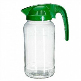 ДЕКОСТЕК Кувшин 1350 мл Дачный с крышкой 133-1300 микс