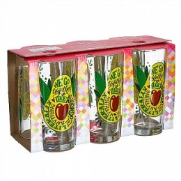 ДЕКОСТЕК Набор стаканов 250 мл 6 штук Лайк авокадо 146-Д