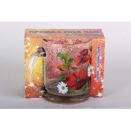 КОРАЛЛ Кружка 300мл.Мак красный 1208