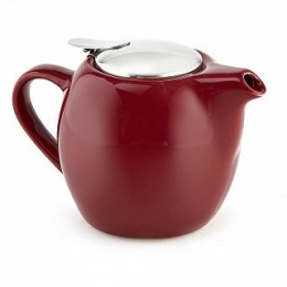 ROSARIO Чайник заварочный 500 мл с металлическим фильтром Ф19-035R бордовый