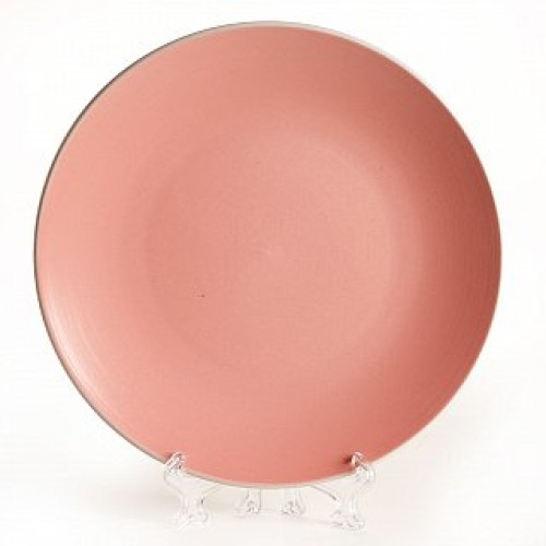 Тарелка 20 см десертная Rosario Ф20-003T1 розовая
