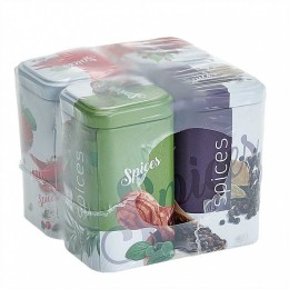 DELTA Банка жестяная Сканди 4 штуки по 0,24 л П50*50h80v024-01914