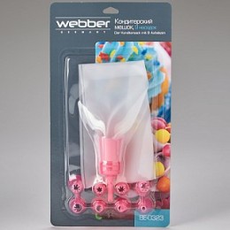 WEBBER Мешок кондитерский с 9 насадками ВЕ-0323