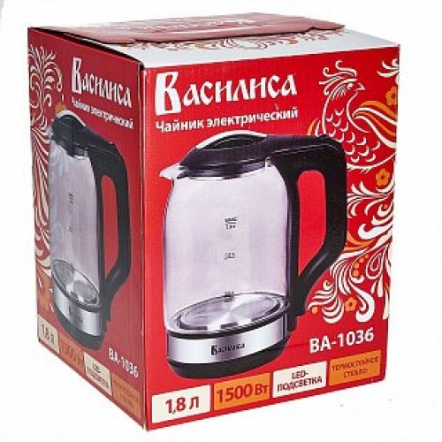 Электрический чайник Василиса ВА-1036 черный