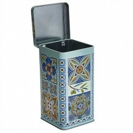 DELTA Банка жестяная Итальянский декор 1,2 л П87*87h165v120-01902