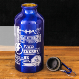 КОМАНДОР Бутылка для воды 400 мл. Я люблю спорт 2588896