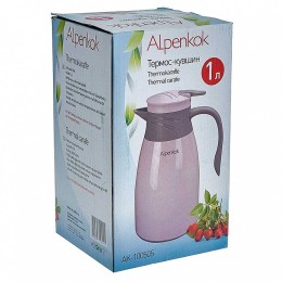 ALPENKOK Термос-кувшин 1,0л  AK-10050S бежево-розовый