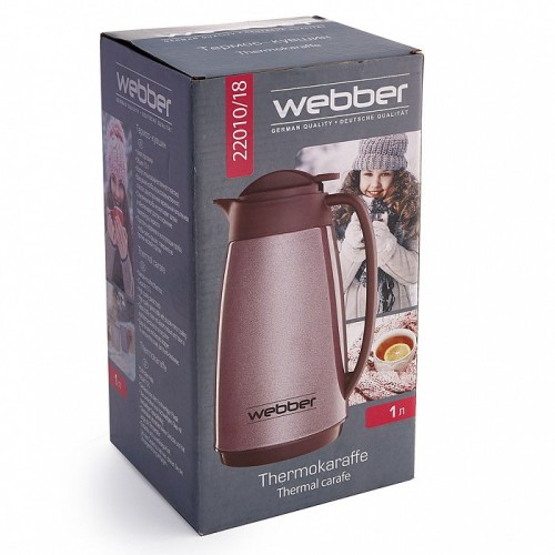 Термос-кувшин 1 л  WEBBER 22010/18 фиолетовый