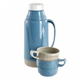 WEBBER Термос 1,0 л 24008/9S синий с серым