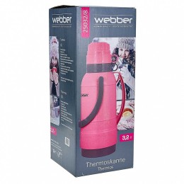 WEBBER Термос  3,2 л 25032/8 розовый с коричневым