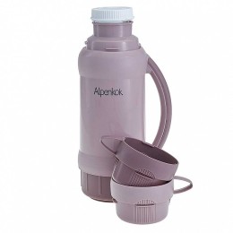 ALPENKOK Термос 1,0 л. AK-10024S бежево-розовый